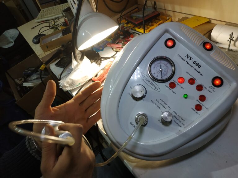 Restoration of the vacuum apparatus