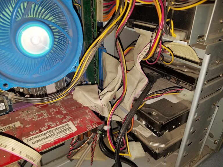 This is an office computer that hasn't been cleaned in years